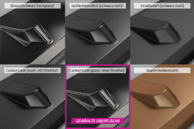 Paupières de phares arrières (la paire) pour Mercedes Benz Classe A W177  (depuis 2018) - Fabriqué en ABS glossy (Noir brillant)
