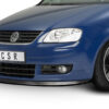 Lame de parechoc avant pour VW Touran (Typ 1T) toutes carrosseries (2003-2006) - Fabriqué en ABS (6 finitions au choix)