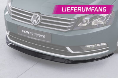 Lame de parechoc avant pour VW Passat B7  (2010-2015) - Fabriqué en ABS (6 finitions au choix)