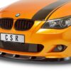 Lame de parechoc avant pour BMW Série 5 E60 / E61 avec Pack M (06/2003-05/2010) - Fabriqué en ABS (6 finitions au choix)