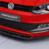 Lame de parechoc avant pour VW Polo V (Typ 6R / 6C) R-Line (03/2009-2017) - Fabriqué en ABS (6 finitions au choix)