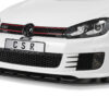 Lame de parechoc avant pour VW Golf VI GTI Edition 35 (05/2011-11/2012) - Fabriqué en ABS (6 finitions au choix)