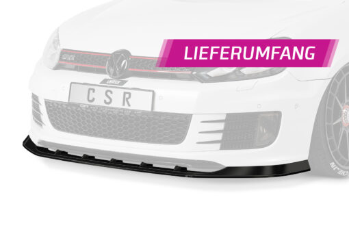 Lame de parechoc avant pour VW Golf VI GTI Edition 35 (05/2011–11/2012)