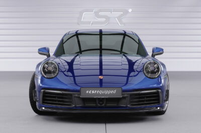 Lame de parechoc avant pour Porsche 911 / 992 Carrera / Carrera 4 / Carrera S / Carrera 4S / Targa 4 / Targa 4S / Targa 4 GTS (depuis 2019) - Fabriqué en ABS (6 finitions au choix)