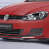 Lame de parechoc avant pour VW Golf 7 finition de base (préfacelift) (08/2012-2017) - Fabriqué en ABS (6 finitions au choix)