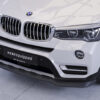 Lame de parechoc avant pour BMW X3 F25 toutes carrosseries (facelift) (2014-2017) - Fabriqué en ABS (6 finitions au choix)