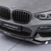 Lame de parechoc avant pour BMW X3 G01 / X4 G02 M Sportpaket (Pack M) / M40i / M40d (2017-2021) - Fabriqué en ABS (6 finitions au choix)