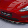 Lame de parechoc avant pour Tesla Model 3 toutes carrosseries (depuis 2017) - Fabriqué en ABS (6 finitions au choix)