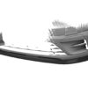 Lame de parechoc avant pour Renault Trafic III toutes carrosseries (facelift) (depuis 2021) - Fabriqué en ABS (6 finitions au choix)