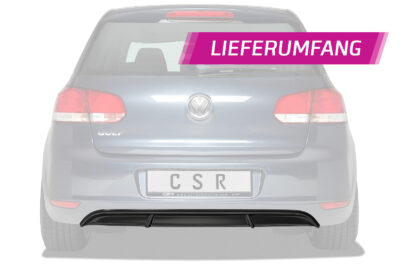 Diffuseur / Ajout de parechoc arrière pour VW Golf 6 finition de base (2008-2012)