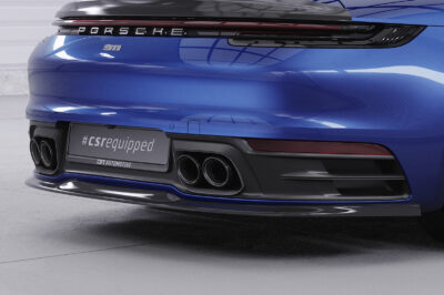 Diffuseur / Ajout de parechoc arrière pour Porsche 911 / 992 Carrera / Carrera 4 / Carrera S / Carrera 4S / Targa 4 / Targa 4S / Carrera GTS / Carrera 4 GTS / Targa 4 GTS (depuis 2019) - Fabriqué en ABS (6 finitions au choix)