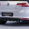 Diffuseur / Ajout de parechoc arrière pour VW Golf 7 (Typ AU) GTI / GTD / GTE / e-Golf (préfacelift) (08/2012-02/2017) - Fabriqué en ABS (6 finitions au choix)