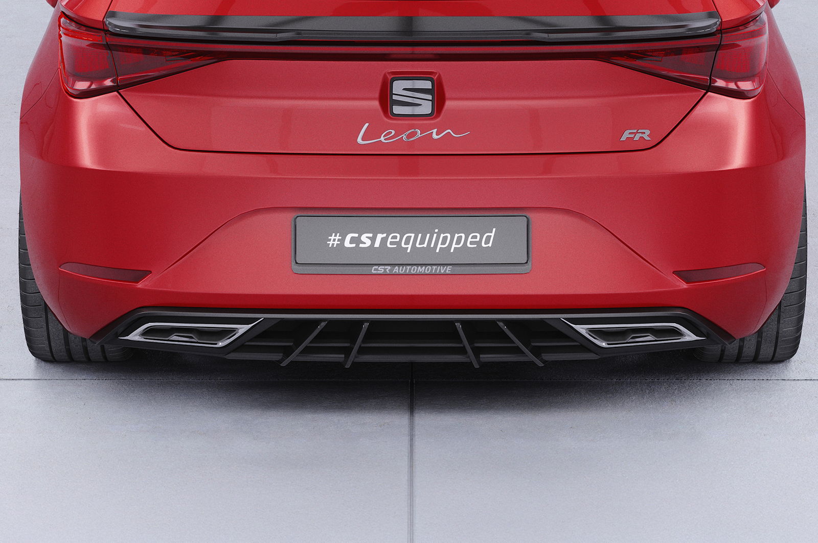 Diffuseur / Ajout de parechoc arrière pour Seat Leon IV (Typ KL) toutes carrosseries (depuis 2020) - Fabriqué en ABS (6 finitions au choix)