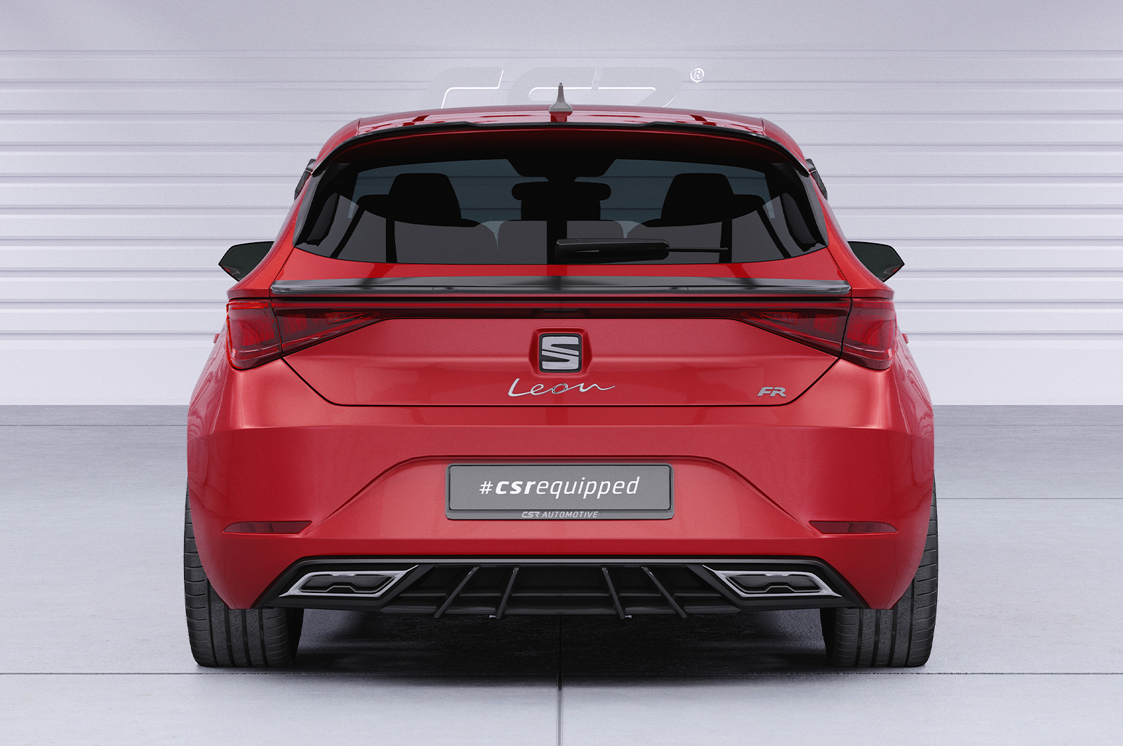 Diffuseur / Ajout de parechoc arrière pour Seat Leon IV (Typ KL) toutes carrosseries (depuis 2020) - Fabriqué en ABS (6 finitions au choix)