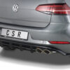 Diffuseur / Ajout de parechoc arrière pour VW Golf 7 (Typ AU) R (facelift) (2017-2019) - Fabriqué en ABS 10mm (à peindre ou polir)