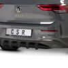 Diffuseur / Ajout de parechoc arrière pour VW Golf 8 (Typ CD) Style / Active (depuis 2020) - Fabriqué en ABS 10mm (à peindre ou polir)