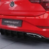 Diffuseur / Ajout de parechoc arrière pour VW Polo 6 2G (Typ AW) R-Line (facelift) (depuis 2021) - Fabriqué en ABS 10mm (à peindre ou polir)