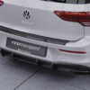 Diffuseur / Ajout de parechoc arrière pour VW Golf 8 (Typ CD) Life (depuis 12/2019) - Fabriqué en ABS 10mm (à peindre ou polir)