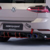 Diffuseur / Ajout de parechoc arrière pour VW Golf 7 (Typ AU) R (facelift) (2017-2019) - Fabriqué en ABS 10mm (à peindre ou polir)