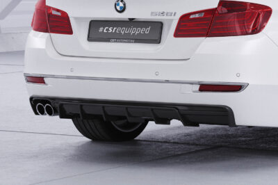 Diffuseur / Ajout de parechoc arrière pour BMW Série 5 (F10 / F11) finition de base (2010-2013) - Fabriqué en ABS (6 finitions au choix)