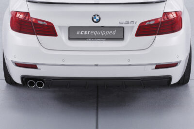 Diffuseur / Ajout de parechoc arrière pour BMW Série 5 (F10 / F11) finition de base (2010-2013) - Fabriqué en ABS (6 finitions au choix)
