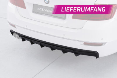 Diffuseur / Ajout de parechoc arrière pour BMW Série 5 (F10 / F11) finition de base (2010-2013) - Fabriqué en ABS (6 finitions au choix)