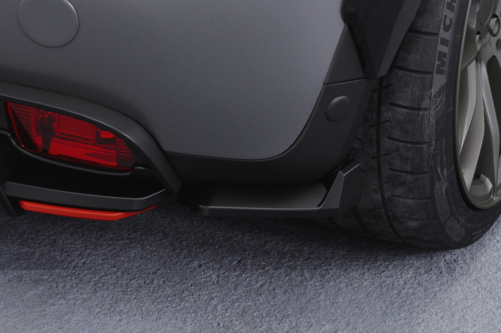 Diffuseur / Ajout de parechoc arrière pour Mini F56 Cooper SE (depuis 2021) - Fabriqué en ABS (6 finitions au choix)