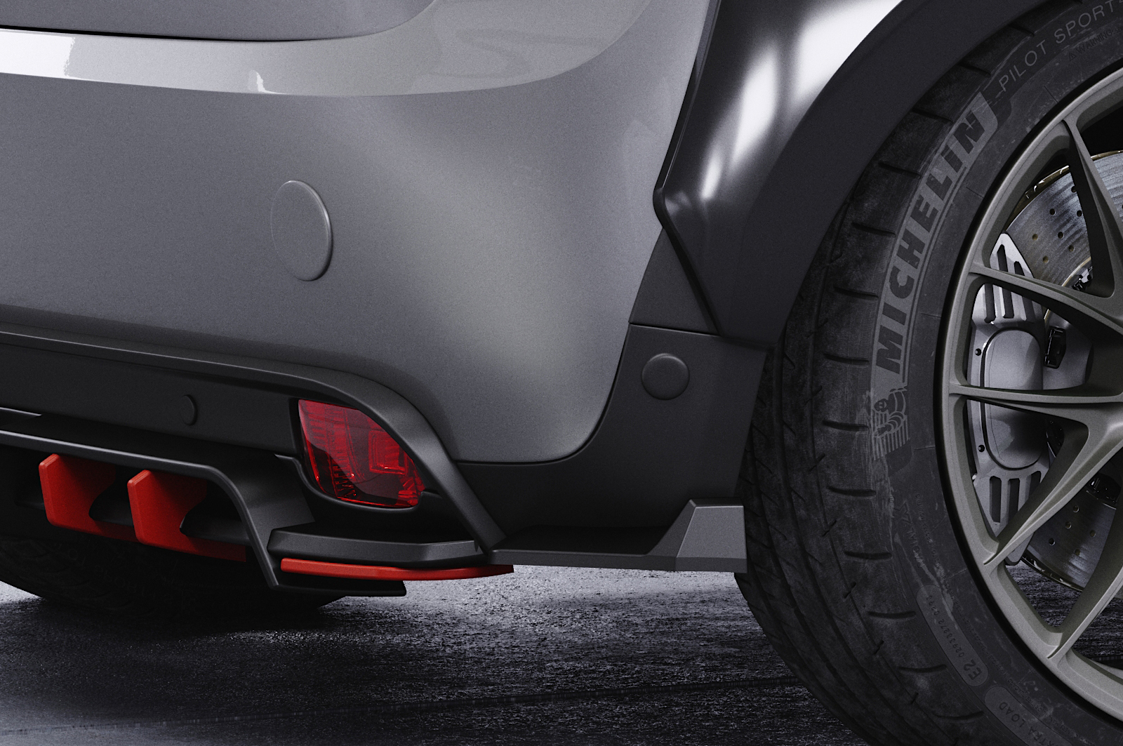 Diffuseur / Ajout de parechoc arrière pour Mini F56 Cooper SE (depuis 2021) - Fabriqué en ABS (6 finitions au choix)