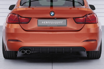 Diffuseur / Ajout de parechoc arrière pour BMW Série 4 (F36) Grand coupé (facelift) (2017-2021) - Fabriqué en ABS (6 finitions au choix)