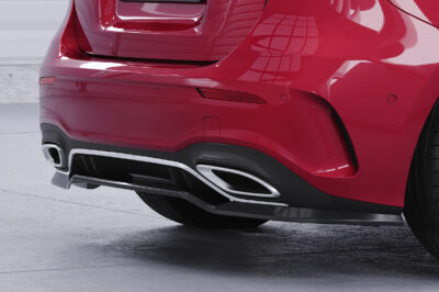 Diffuseur / Ajout de parechoc arrière pour Mercedes Benz Classe A (W177) AMG-Line (depuis 2018) - Fabriqué en ABS (6 finitions au choix)