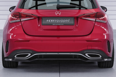 Diffuseur / Ajout de parechoc arrière pour Mercedes Benz Classe A (W177) AMG-Line (depuis 2018) - Fabriqué en ABS (6 finitions au choix)