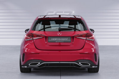 Diffuseur / Ajout de parechoc arrière pour Mercedes Benz Classe A (W177) AMG-Line (depuis 2018) - Fabriqué en ABS (6 finitions au choix)