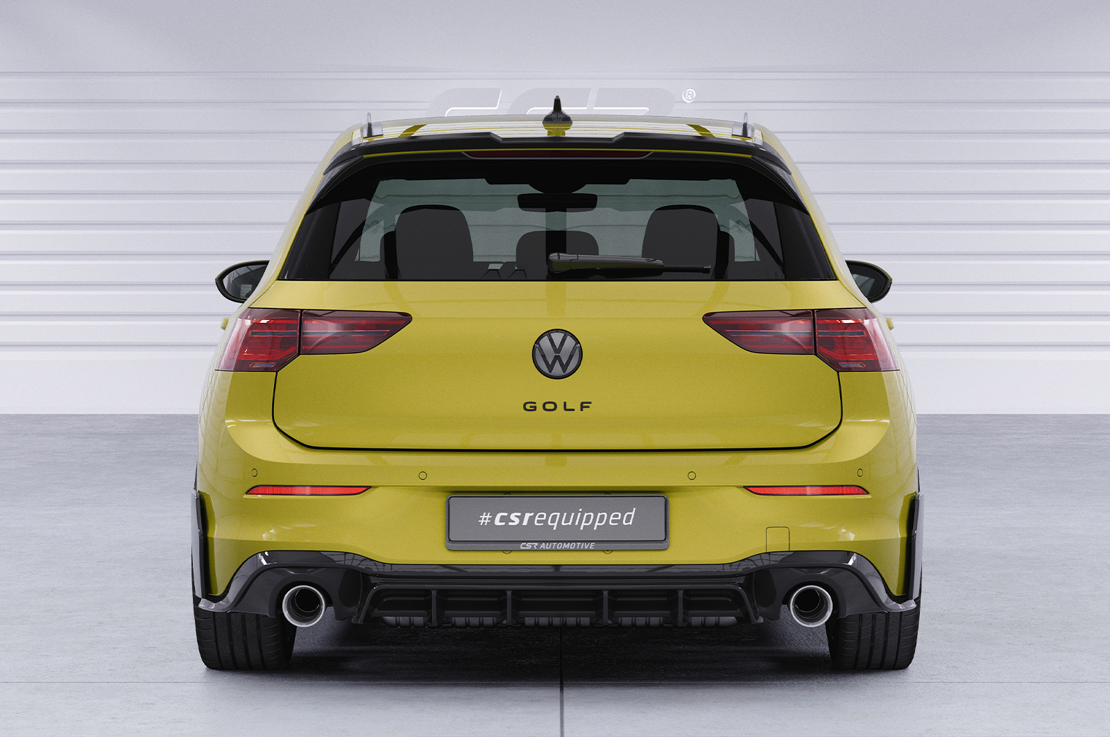Diffuseur / Ajout de parechoc arrière pour VW Golf 8 (Typ CD) GTI (depuis 2020) - Fabriqué en ABS (6 finitions au choix)