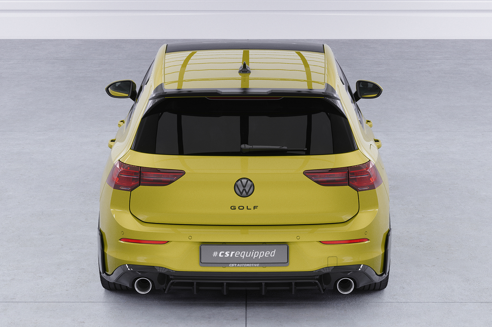 Diffuseur / Ajout de parechoc arrière pour VW Golf 8 (Typ CD) GTI (depuis 2020) - Fabriqué en ABS (6 finitions au choix)