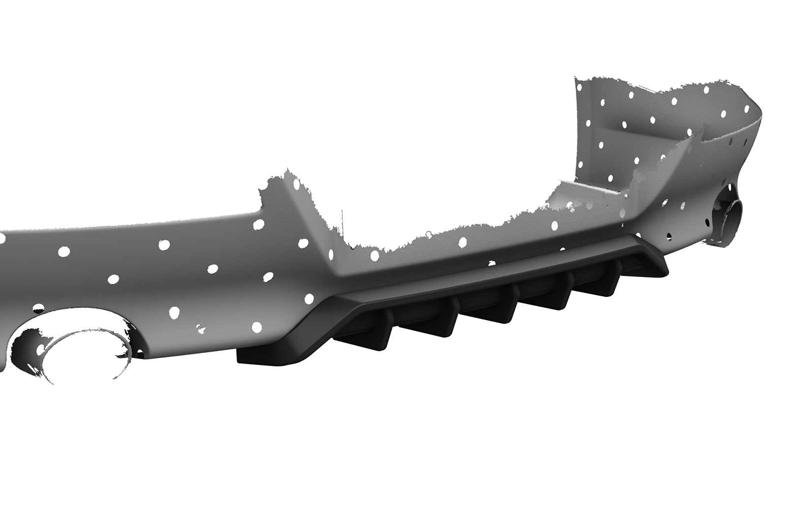 Diffuseur / Ajout de parechoc arrière pour BMW Série 6 E63 / E64 coupé et cabriolet (facelift) (2007-2010) - Fabriqué en ABS (6 finitions au choix)
