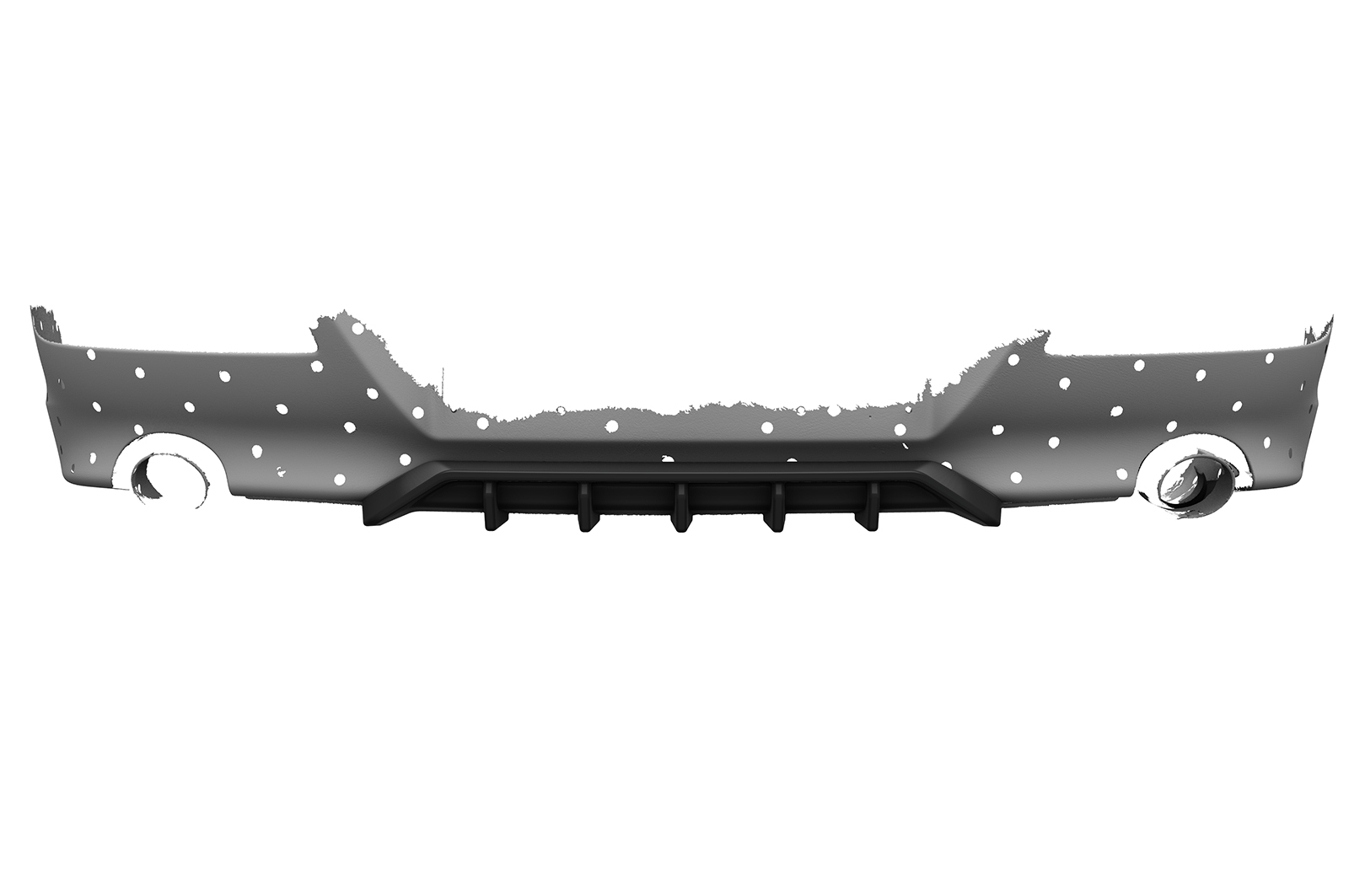 Diffuseur / Ajout de parechoc arrière pour BMW Série 6 E63 / E64 coupé et cabriolet (facelift) (2007-2010) - Fabriqué en ABS (6 finitions au choix)