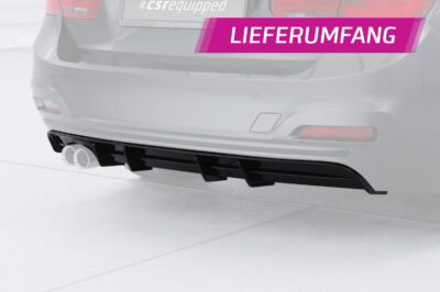 Diffuseur / Ajout de parechoc arrière pour BMW Série 3 F30 / F31 berline et break (facelift / facelift) (07/2015-06/2019) - Fabriqué en ABS (6 finitions au choix)