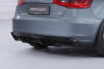 Diffuseur / Ajout de parechoc arrière pour Audi A3 8V sauf cabriolet et berline (2012-2016) - Fabriqué en ABS (6 finitions au choix)
