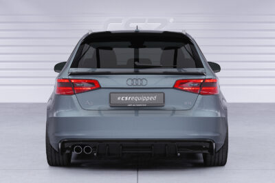 Diffuseur / Ajout de parechoc arrière pour Audi A3 8V sauf cabriolet et berline (2012-2016) - Fabriqué en ABS (6 finitions au choix)