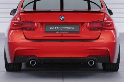 Diffuseur / Ajout de parechoc arrière pour BMW Série 3 F30 berline avec Pack M (2011-2019) - Fabriqué en ABS (6 finitions au choix)