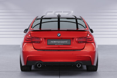 Diffuseur / Ajout de parechoc arrière pour BMW Série 3 F30 berline avec Pack M (2011-2019) - Fabriqué en ABS (6 finitions au choix)