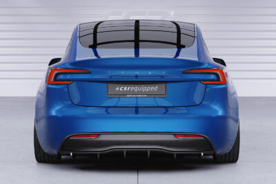 Diffuseur / Ajout de parechoc arrière pour Tesla Model 3 toutes carrosseries (facelift) (depuis 09/2023) - Fabriqué en ABS (6 finitions au choix)