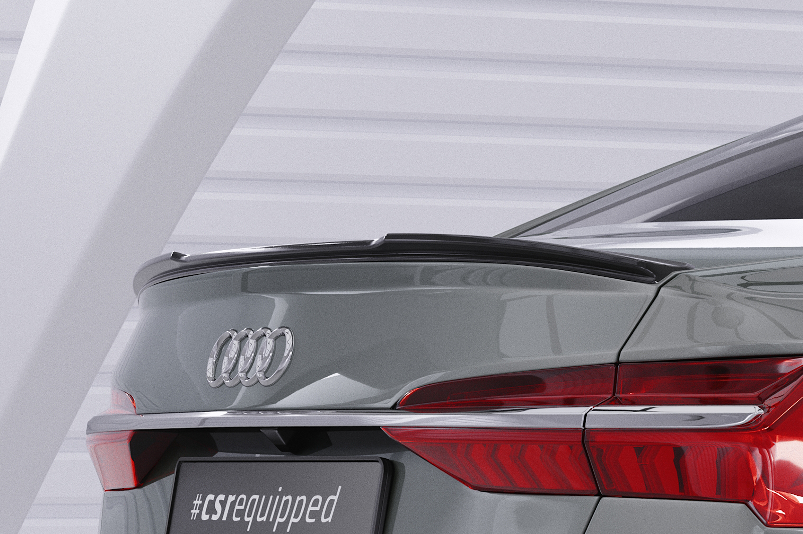 Becquet / Extension CAP pour Audi A6 C8 Typ (4K / F2) berline (depuis 2018) - Fabriqué en ABS (6 finitions au choix)