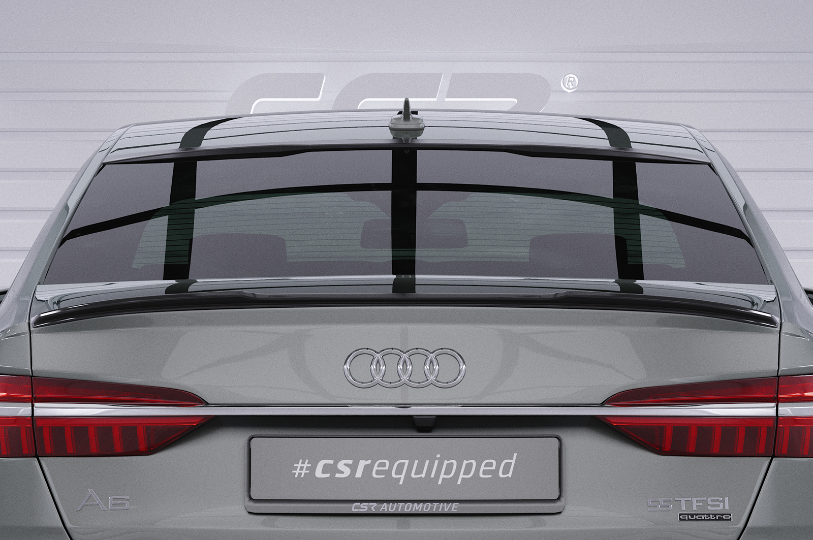Becquet / Extension CAP pour Audi A6 C8 Typ (4K / F2) berline (depuis 2018) - Fabriqué en ABS (6 finitions au choix)