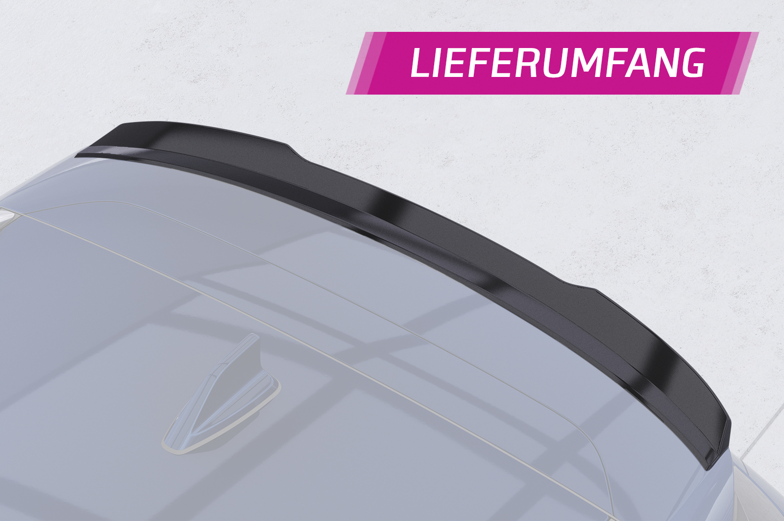 Becquet / Extension CAP pour Renault Koleos (2. Generation) toutes carrosseries (depuis 2016) - Fabriqué en ABS (6 finitions au choix)