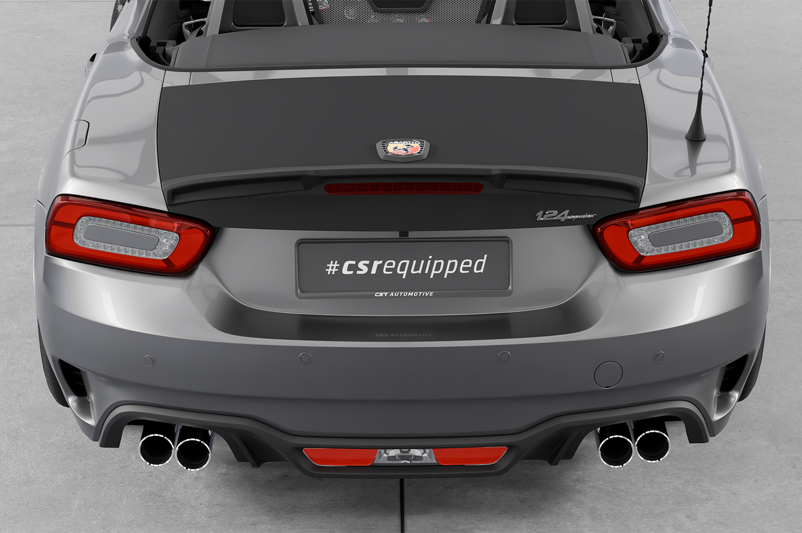 Becquet / Extension CAP pour Fiat 124 Spider (toutes carrosseries incl. Abarth) (2016-2020) - Fabriqué en ABS (6 finitions au choix)