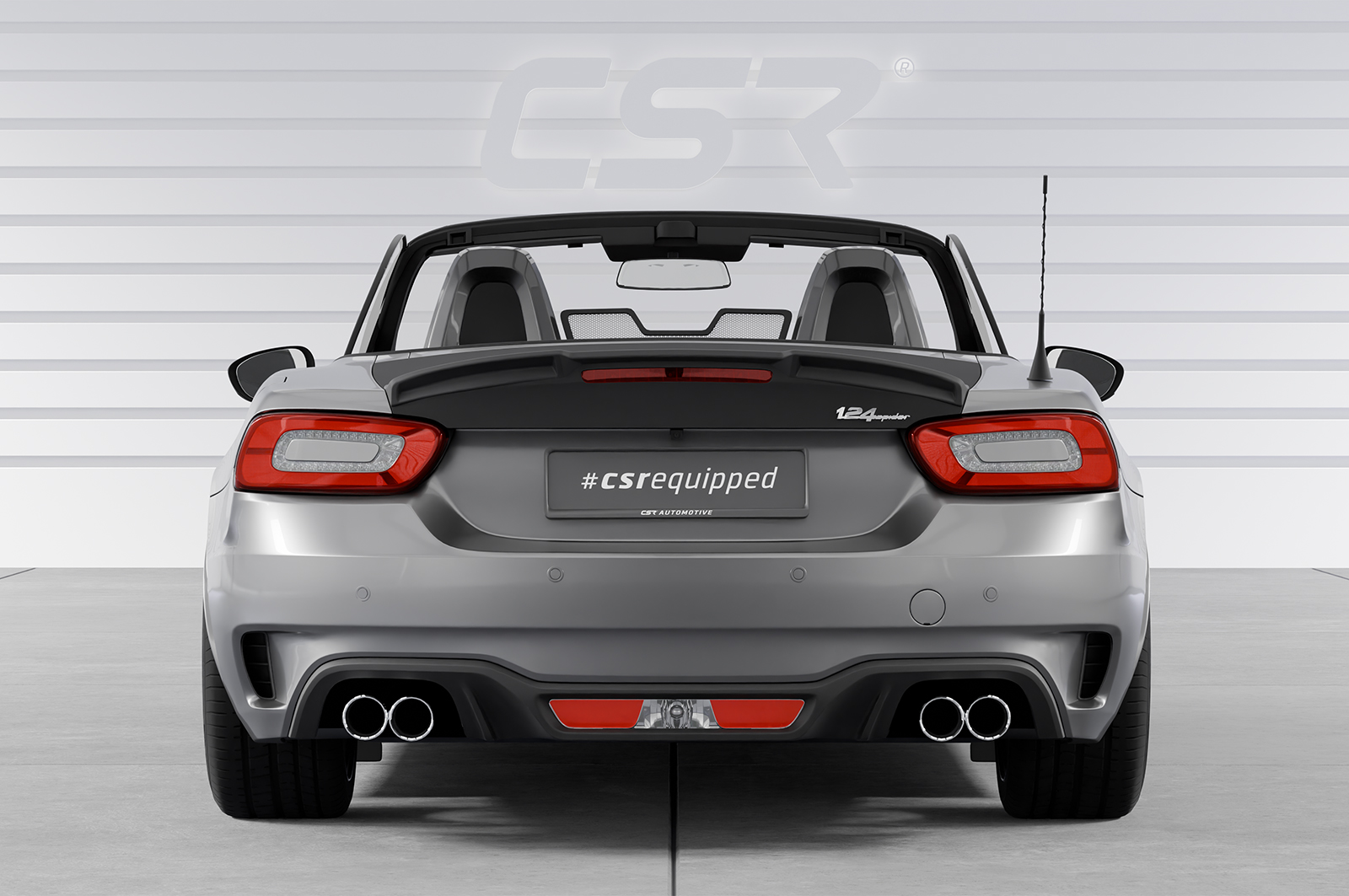 Becquet / Extension CAP pour Fiat 124 Spider (toutes carrosseries incl. Abarth) (2016-2020) - Fabriqué en ABS (6 finitions au choix)