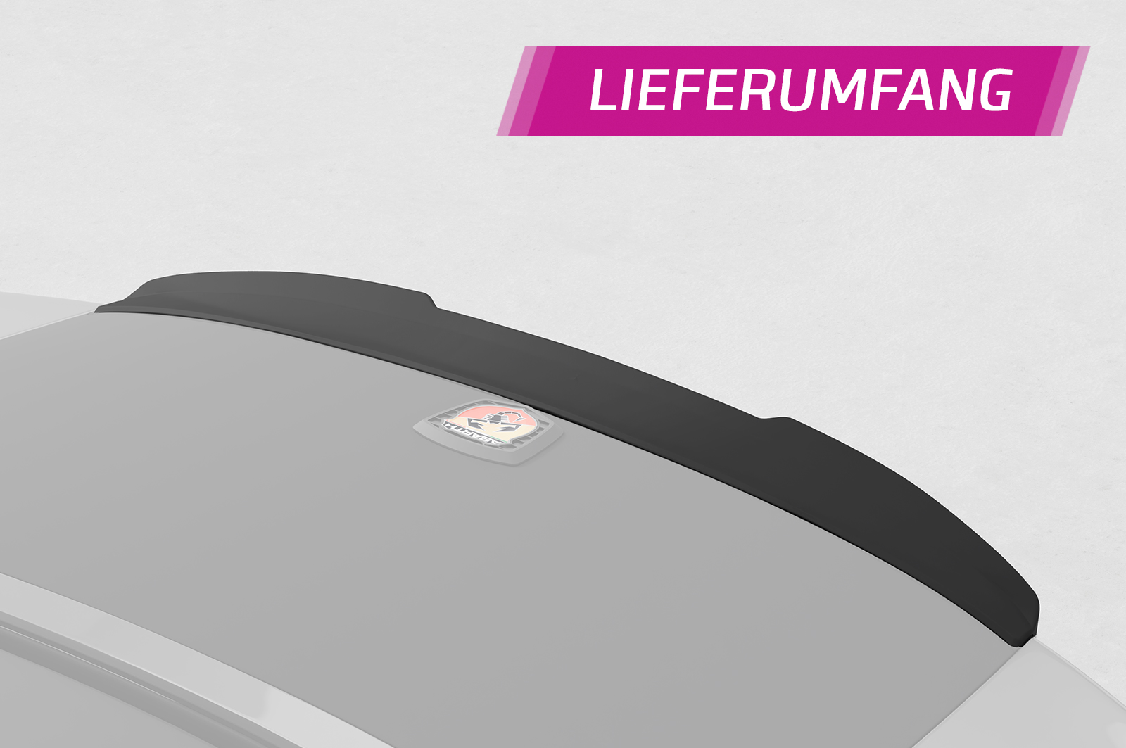 Becquet / Extension CAP pour Fiat 124 Spider (toutes carrosseries incl. Abarth) (2016-2020) - Fabriqué en ABS (6 finitions au choix)