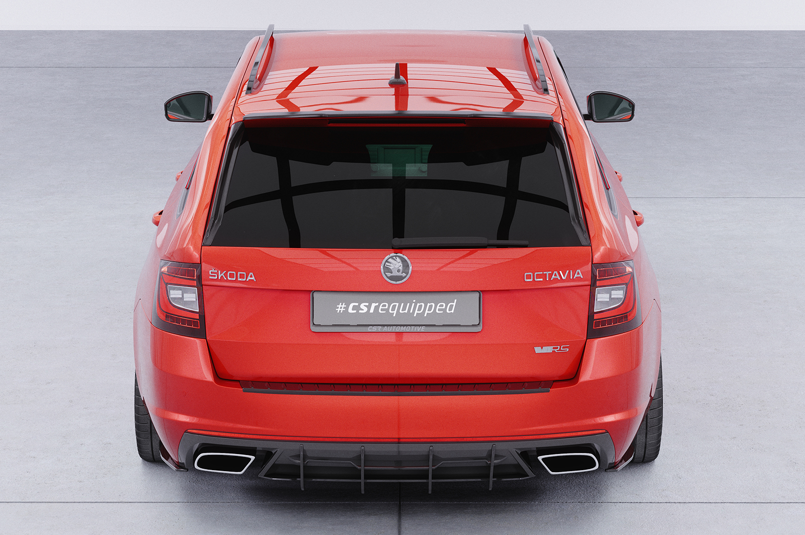 Becquet / Extension CAP pour Skoda Octavia III Typ 5E RS break (2012-2019) - Fabriqué en ABS (6 finitions au choix)
