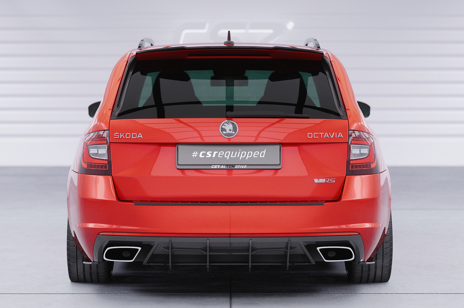 Becquet / Extension CAP pour Skoda Octavia III Typ 5E RS break (2012-2019) - Fabriqué en ABS (6 finitions au choix)